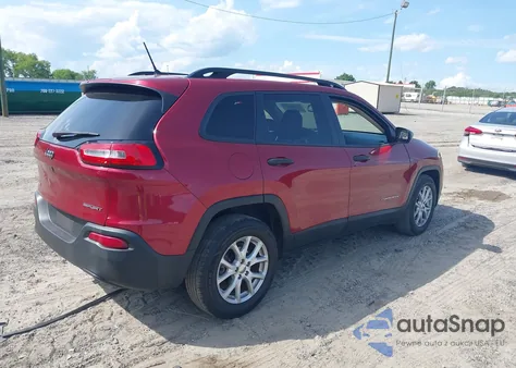 2016 Jeep Cherokee Sport из США, поврежденный, VIN 1C4PJLAB8GW264586